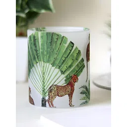 Strokes by Namrata Mehta Green Floral Printed Glass Mug 350ml-picture-25