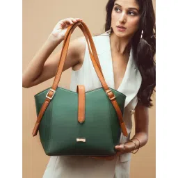Strokes by Namrata Mehta Green Medium Tote Bag-picture-21