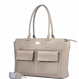 strokes by namrata mehta Oversized Tote Bag for 17" Laptop | Trolley Sleeve and Detachable Strap | Large Tote Bags for Women for Office Use, Work | 8 Pockets and Bottle Holder-picture-13