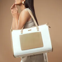 strokes by namrata mehta Women White Tote-picture-13