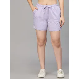 Strong And Brave Women Mid-Rise Odour Free Cotton Shorts-picture-47