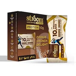 STROOM Asia's First Centre Filled Protein Bars | 10g Protein (6 Bars, 45 Grams Each) | Cookie Crunch Delight | Helps in Muscle Repair & Growth | Fibre Rich | No Added Sugar-picture-25
