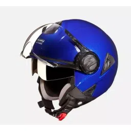 Studds Flame Blue Medium (570 mm) Open Face Helmet, Downtown-picture-19