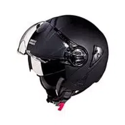 Studds Matte Black Large (580 mm) Open Face Helmet, Downtown-picture-18