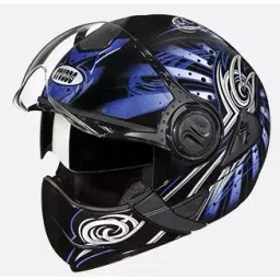 Studds N1 Black Xtra Large (600 mm) Flip Off-Full Face Helmet, Downtown D1 Decor-picture-17