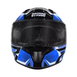 Studds N1 Matt Black & Blue Xtra Large (600 mm) Full Face Helmet, Thunder D6 Decor-picture-36