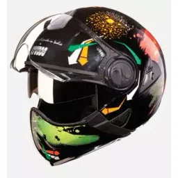 Studds N10 Black Xtra Large (600 mm) Flip Off-Full Face Helmet, Downtown D2 Decor-picture-15