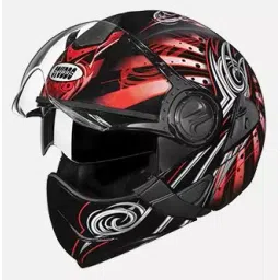 Studds N2 Black Xtra Large (600 mm) Flip Off-Full Face Helmet, Downtown D1 Decor-picture-12