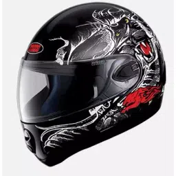 Studds N2 Black Xtra Large (600 mm) Flip Up-Full Face Helmet, Ninja 2G D2 Decor-picture-25