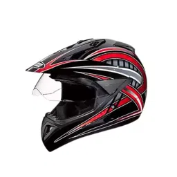 Studds N2 Black Xtra Large (600 mm) Off Road-Full Face Helmet, Motocross D2 Decor With Visor-picture-36