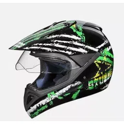 Studds N3 Black Large (580 mm) Off Road-Full Face Helmet, Motocross D5 Decor With Visor-picture-16