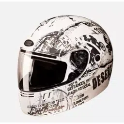 Studds N4 Matt White Large (580 mm) Flip Up-Full Face Helmet, Ninja 3G D5 Decor-picture-37