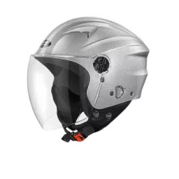 Studds RAY SUPER SILVER GREY (570 mm) Medium Open Face Helmet, RAY SUPERSILVER GREY-picture-29