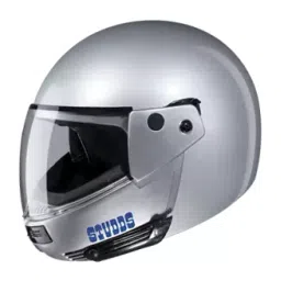 Studds Silver Grey Medium (570 mm) Flip Up-Full Face Helmet, Ninja Pastel Plain-picture-11