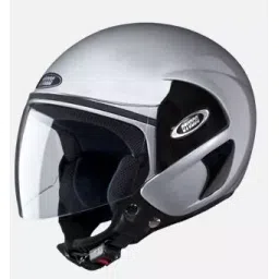 Studds Silver Grey Medium (570 mm) Open Face Helmet, Cub-picture-23