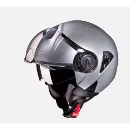 Studds Silver Grey Medium (570 mm) Open Face Helmet, Downtown-picture-18