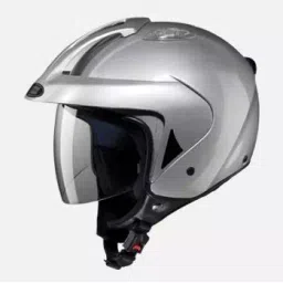 Studds Silver Grey Medium (570 mm) Open Face Helmet, KS-1 Metro-picture-24