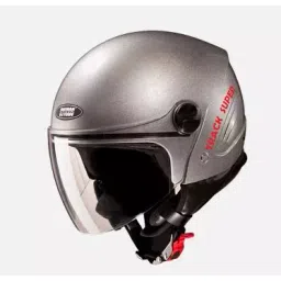 Studds Silver Grey Medium (570 mm) Open Face Helmet, Track Super-picture-25