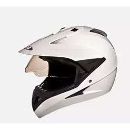 Studds White Medium (570 mm) Off Road-Full Face Helmet, Motocross With Visor-picture-19