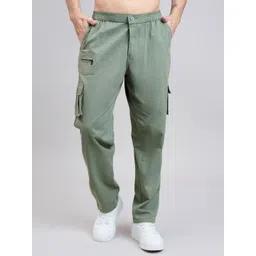 STUDIO NEXX Men Loose Fit Cargos Trousers-picture-16