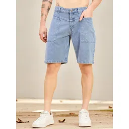 STUDIO NEXX Men Loose Fit Denim Shorts-picture-29