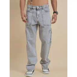 STUDIO NEXX Men Mid-Rise Heavy Fade Baggy Jeans-picture-26