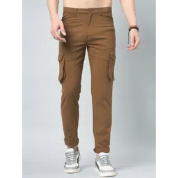 STUDIO NEXX Men Relaxed Straight Leg Cargos Trousers-picture-16