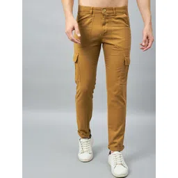 STUDIO NEXX Men Relaxed Straight Leg Mid-Rise Pure Cotton Cargos-picture-36