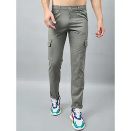 STUDIO NEXX Men Relaxed Straight Leg Straight Fit Cargos Trousers-picture-16
