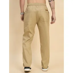 STUDIO NEXX Men Straight Fit Mid-Rise Trousers image 5