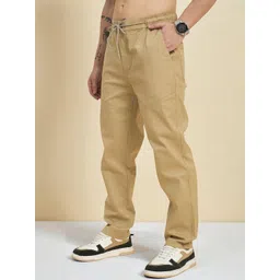 STUDIO NEXX Men Straight Fit Mid-Rise Trousers image 3