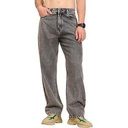 studio nexx Men's Baggy Fit Jeans | Wide Leg Denim | Non Stretchable-picture-52