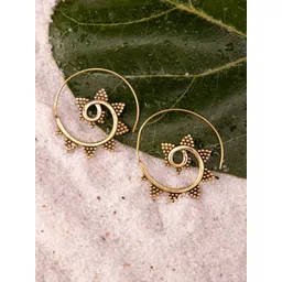 Studio One Love Brass-Plated Contemporary Drop Earrings-picture-15