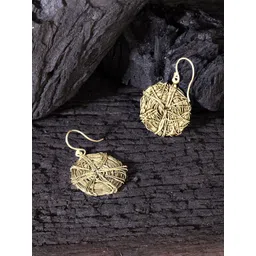 Studio One Love Brass-Plated Contemporary Drop Earrings-picture-35