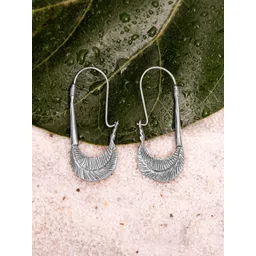 Studio One Love Brass-Plated Contemporary Hoop Earrings-picture-15