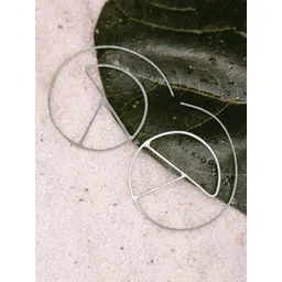 Studio One Love Brass-Plated Contemporary Hoop Earrings-picture-24