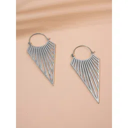 Studio One Love Brass-Plated Contemporary Hoop Earrings-picture-10