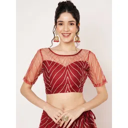 studio rasa Embellished Net Crop Top-picture-24