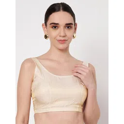 studio rasa Striped Round Neck Saree Blouse-picture-16