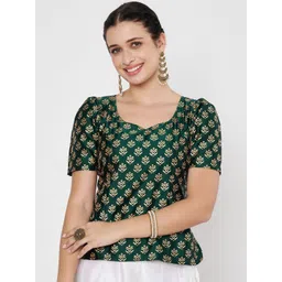 studio rasa Women Printed Short Sleeve Top-picture-38