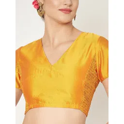 studio rasa Women Solid V-Neck Silk Blend Top image 2