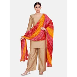 Studio Shringaar Bandhani Printed Silk Dupatta-picture-37