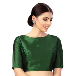 studio shringaar Boat-Neck Back-Open Blouse-picture-48