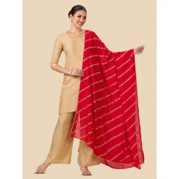 Studio Shringaar Floral Printed Gotta Patti Dupatta-picture-39