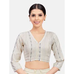 Studio Shringaar Printed Pure Cotton Saree Blouse-picture-42