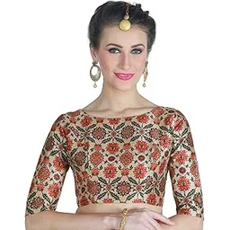 studio shringaar Women's polyester Elbow length sleeves Blouse-picture-47