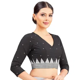 studio shringaar Women's Cotton 3/4 Sleeve Blouse image 3