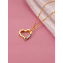 Studio Voylla 925 Sterling Silver Heart Pendant With 0.06 Carat Lab-Grown Diamond - 3.04 g-picture-12