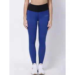 STUDIOACTIV Women Blue & Black Colorblocked Tights-picture-17