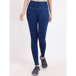 STUDIOACTIV Women Blue Printed Power Fashion Tights-picture-15